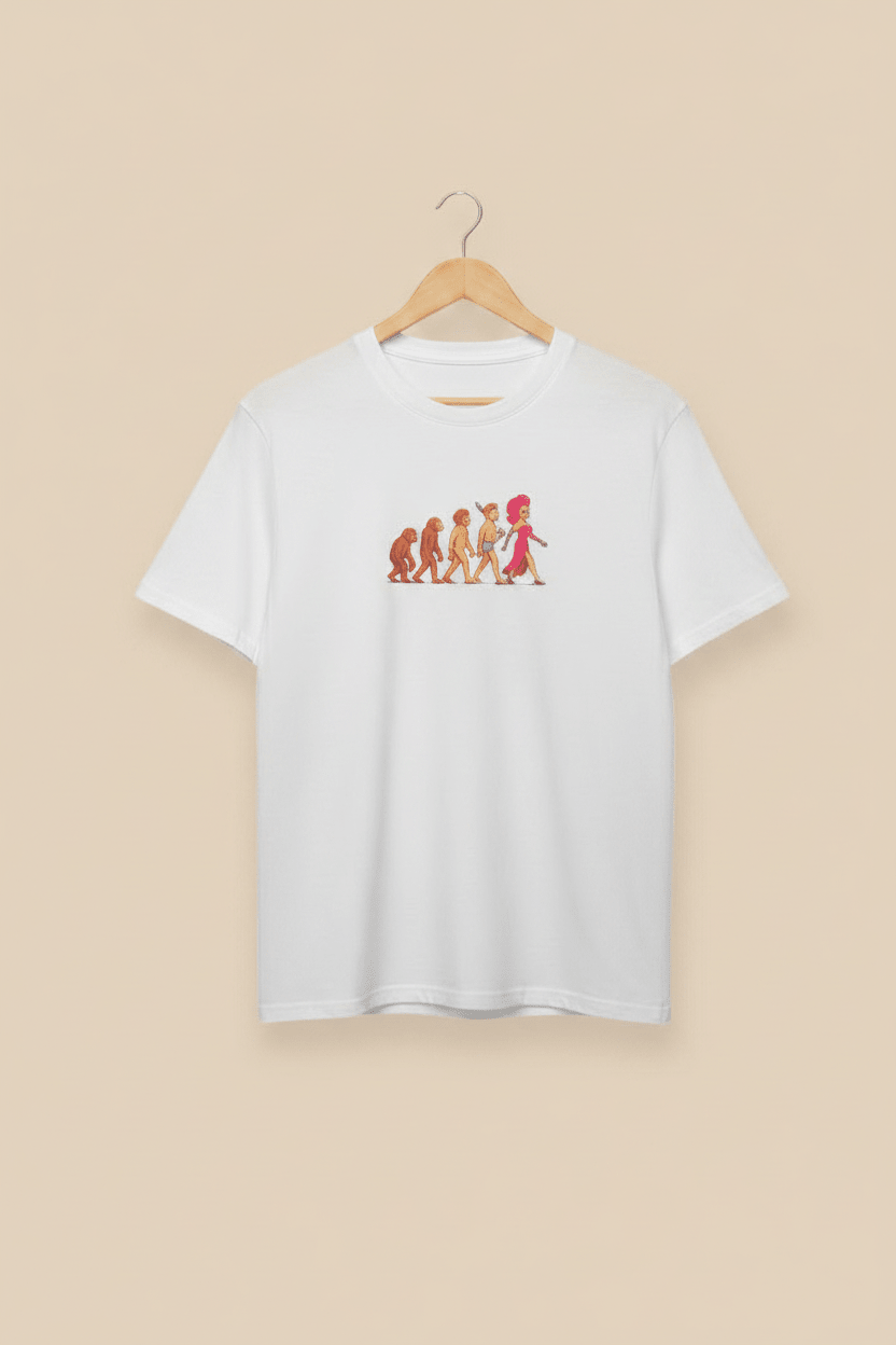 Camiseta Evolución Drag - Chicos de Falda
