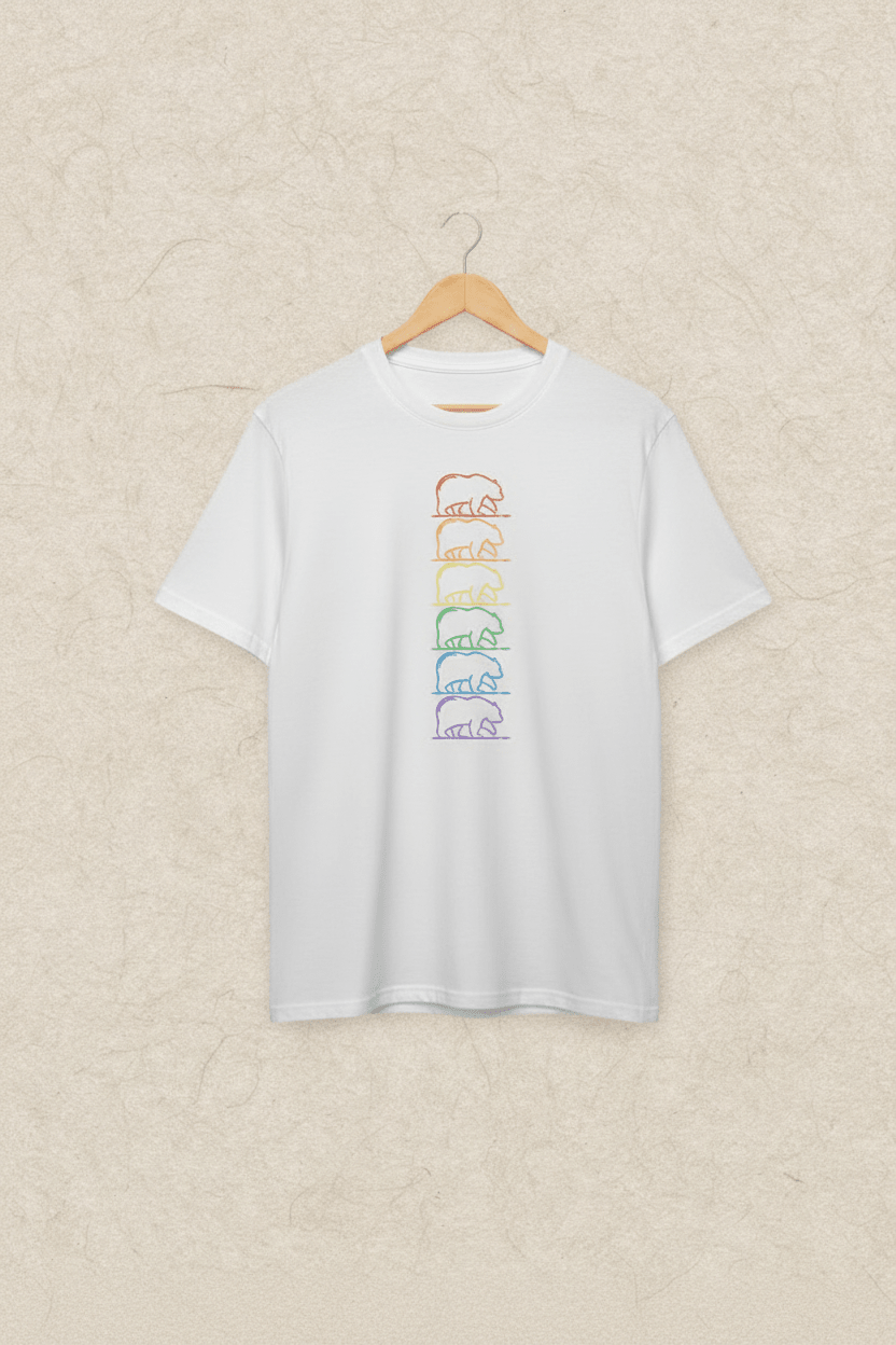 Camiseta Oso Vertical - Chicos de Falda