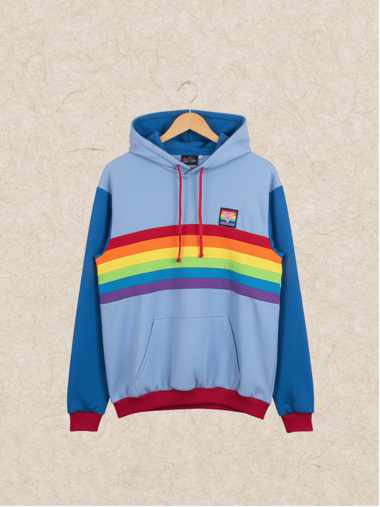 Sudadera Colores Arcoíris Azul - Chicos de Falda